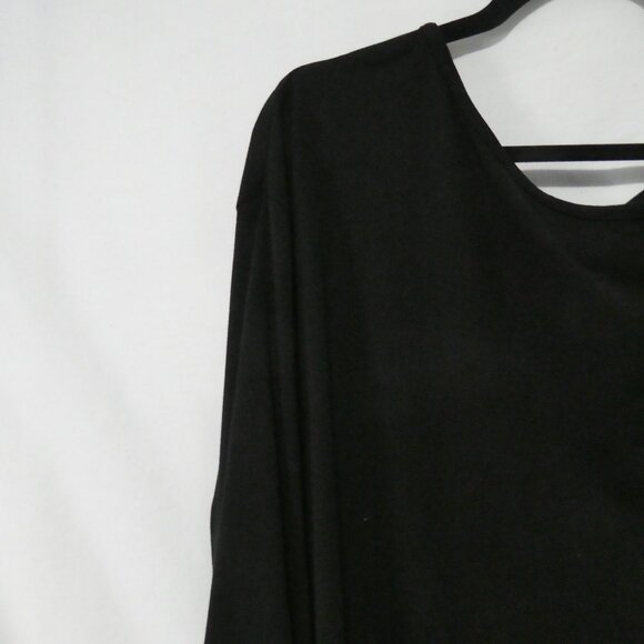 SHEIN - Curve | 1XL | Chic Black Top With Tie Sleeves - Picture 3 of 16